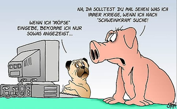 Möpse und Schweinekram